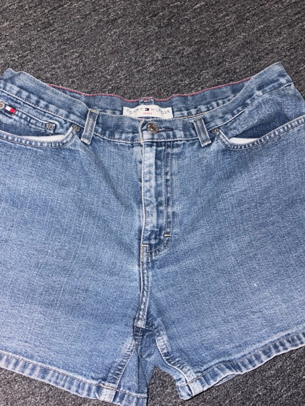 Tommy Hilfiger Women's Medium Blue Denim Jean Shorts